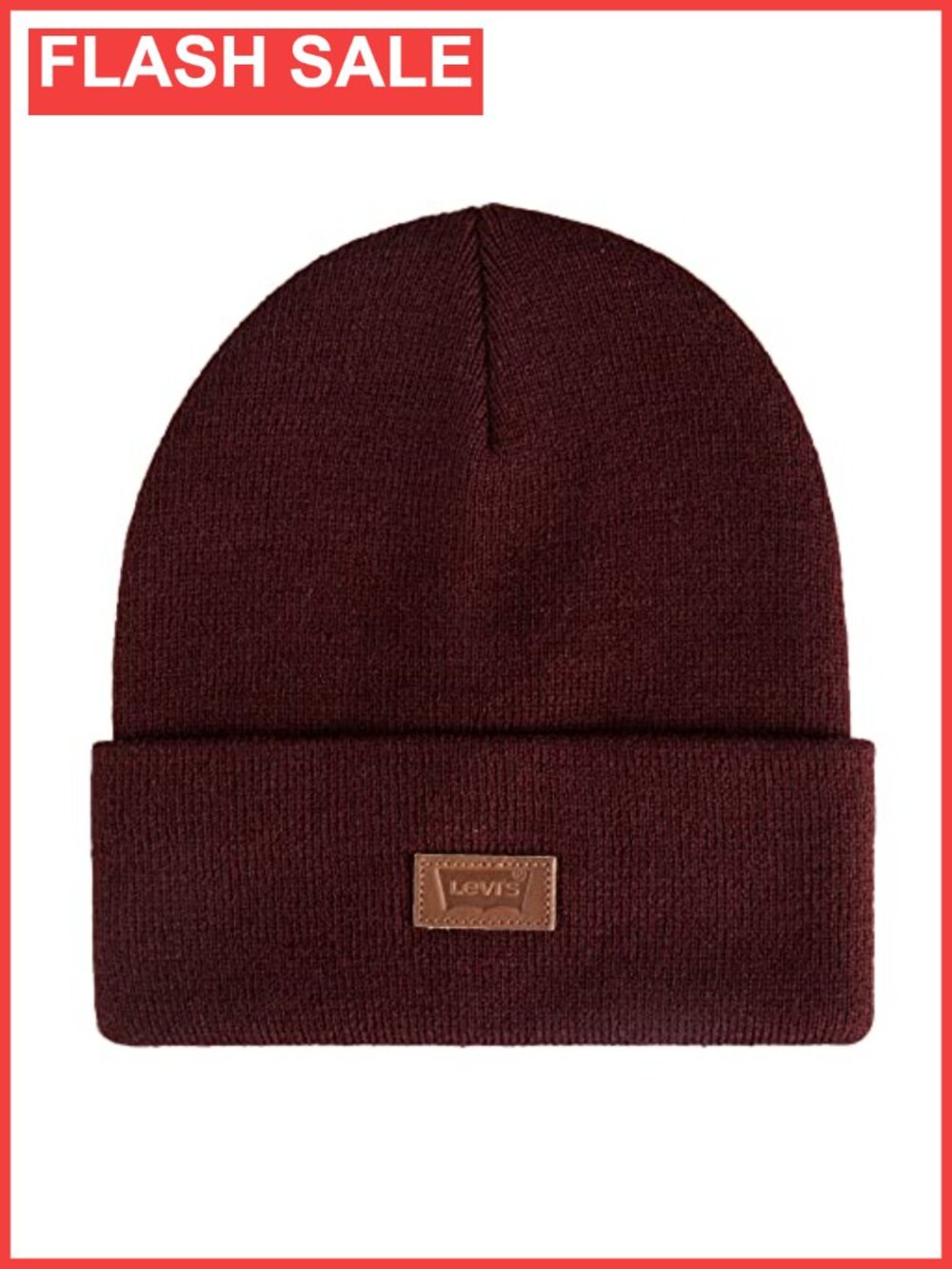Levi's Knit Cuffed Beanie Soft Stretch Winter Hat Men's One Size